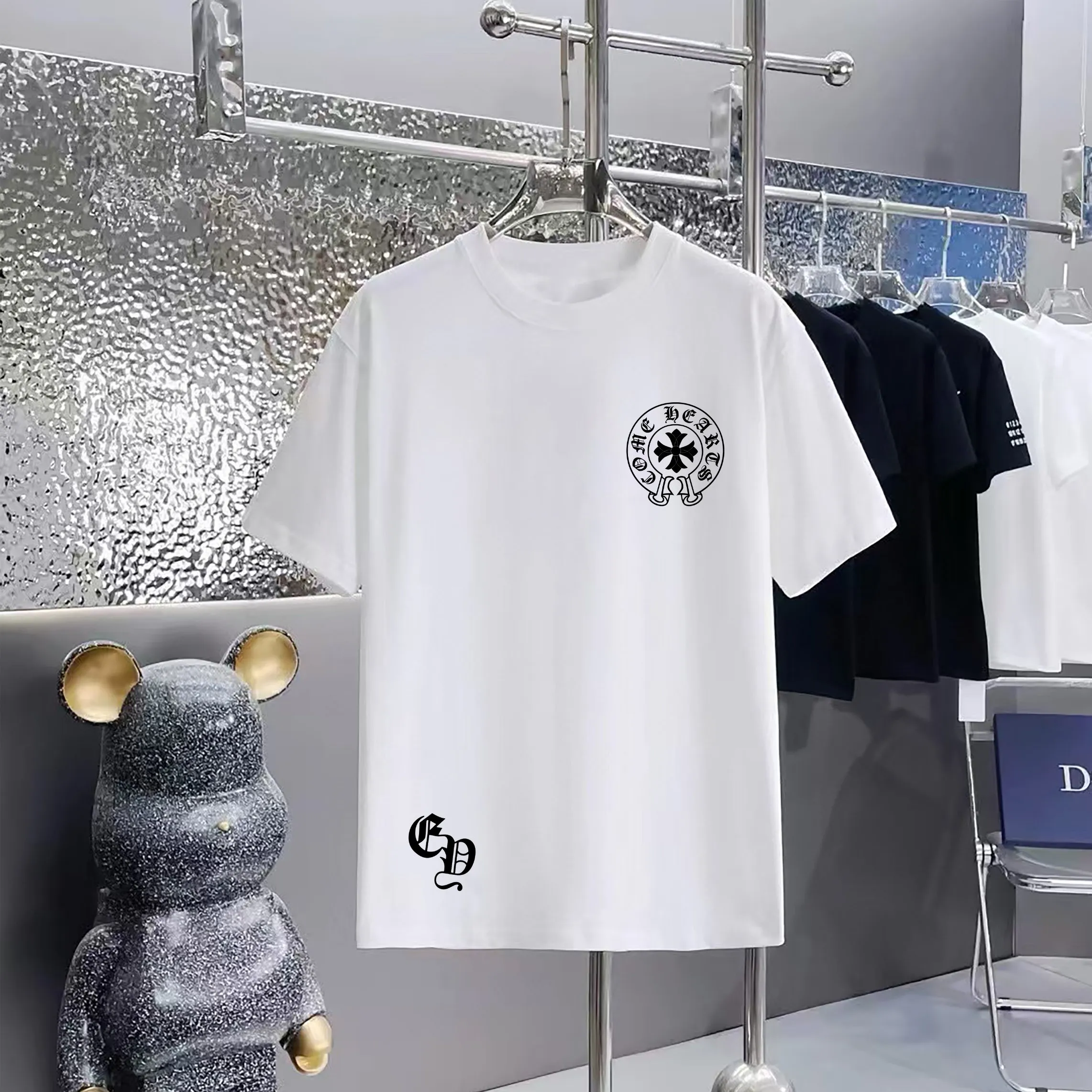 80 Chrome Hearts T 1:1 1×1 Same Style logo OS ：Black，White， ，Red， Gray Size：XS-L